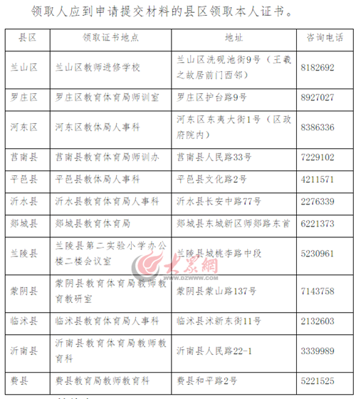 臨沂市2017年中小學(xué)教師資格證書27日可領(lǐng)取